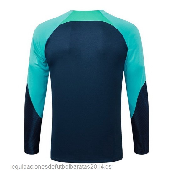 Nuevo Sudadera Entrenamiento Barcelona 23/24 Azul Marino I Verde Baratas